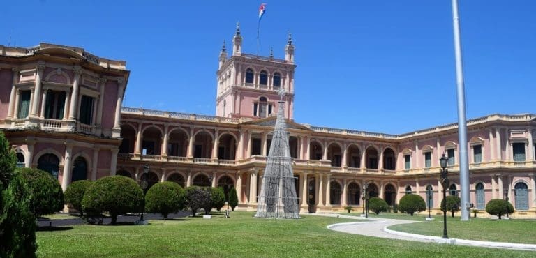 The Pink Palace, Palacio de López, in Asuncion