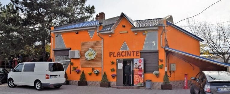 Very orange placinte bakery in Moldova