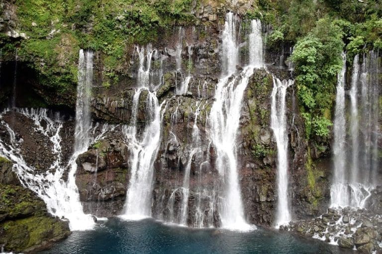 The beautiful waterfalls at Grand Galet