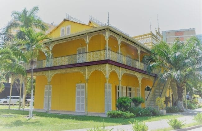 Ornate yellow Iron Palace Luanda Angola