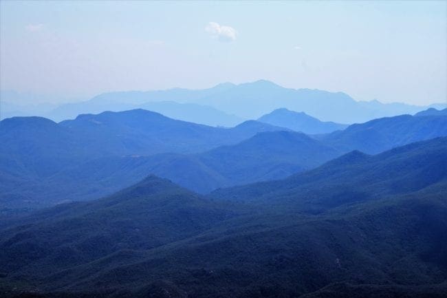 Misty view across the Serra da Leba mountains Angola