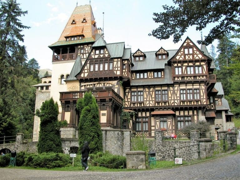 A view of Pelisor Castle, in the Peles complex, Romania